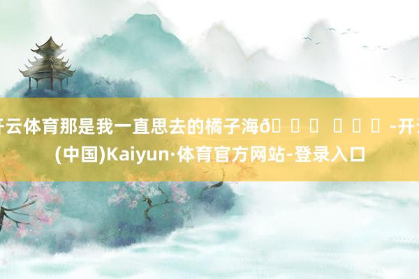 开云体育那是我一直思去的橘子海🌅 ​​​-开云(中国)Kaiyun·体育官方网站-登录入口