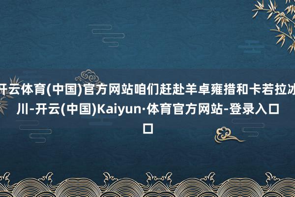 开云体育(中国)官方网站咱们赶赴羊卓雍措和卡若拉冰川-开云(中国)Kaiyun·体育官方网站-登录入口