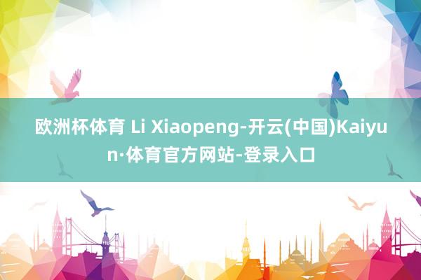 欧洲杯体育 Li Xiaopeng-开云(中国)Kaiyun·体育官方网站-登录入口