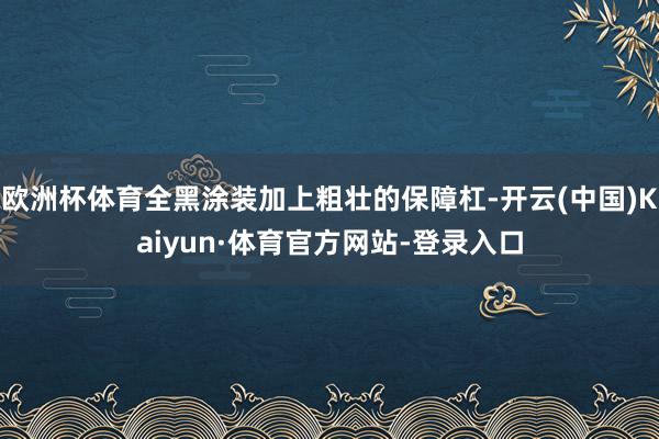 欧洲杯体育全黑涂装加上粗壮的保障杠-开云(中国)Kaiyun·体育官方网站-登录入口