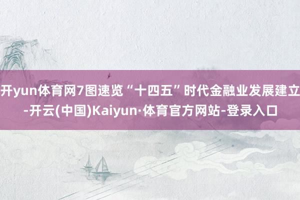 开yun体育网7图速览“十四五”时代金融业发展建立-开云(中国)Kaiyun·体育官方网站-登录入口