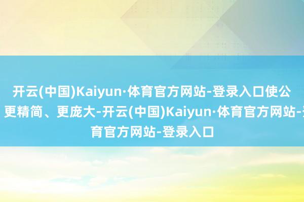 开云(中国)Kaiyun·体育官方网站-登录入口使公司更快、更精简、更庞大-开云(中国)Kaiyun·体育官方网站-登录入口