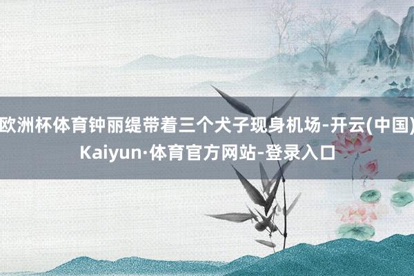 欧洲杯体育钟丽缇带着三个犬子现身机场-开云(中国)Kaiyun·体育官方网站-登录入口
