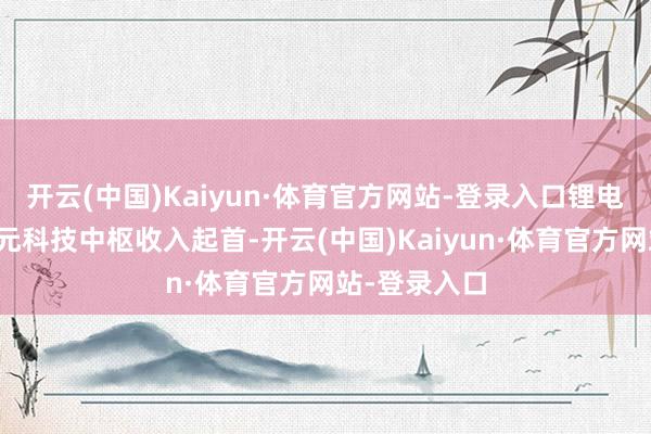 开云(中国)Kaiyun·体育官方网站-登录入口锂电铜箔已经嘉元科技中枢收入起首-开云(中国)Kaiyun·体育官方网站-登录入口